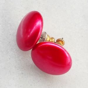 #U13 Vintage 70s Fashion Jewelry Women's Earrings Round